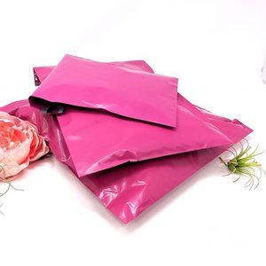 Hot Pink PolyMailers 35 10 x 13 + free stickers